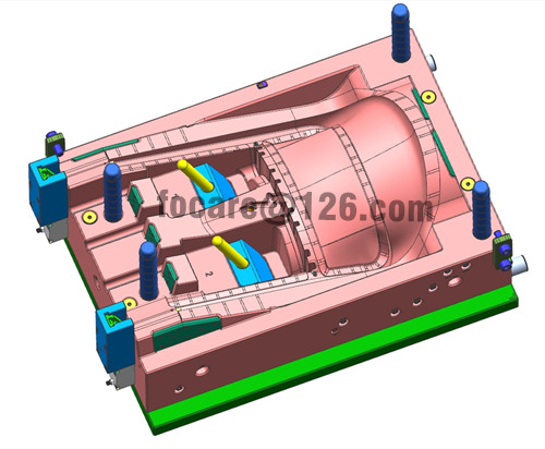 plastic gas assited chair mold