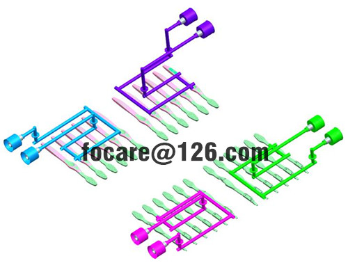 two component toothbrush mold cooling system