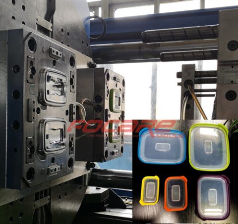 two shot food container lid mold