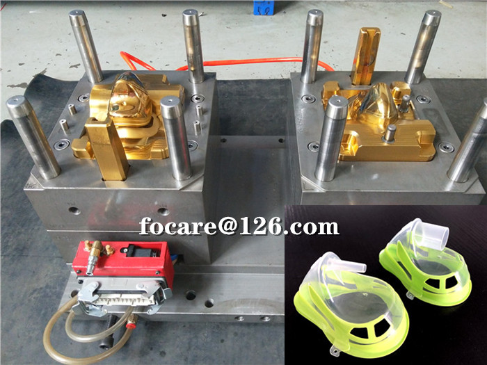 two shot oxygen mask rotary platen mold