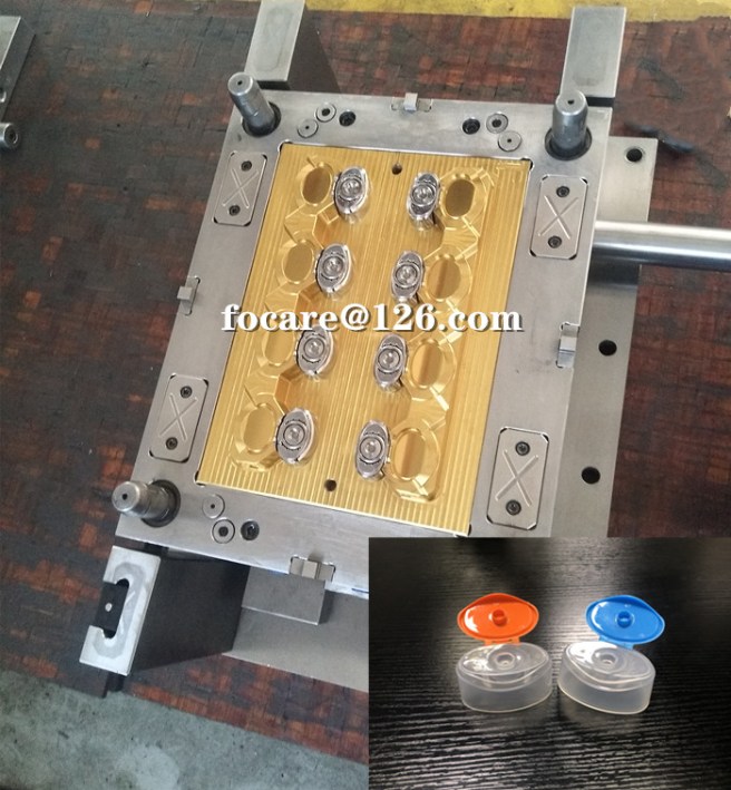 two shot flip top cap molds