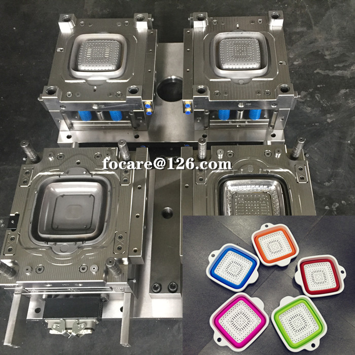 two color folding strainer mold