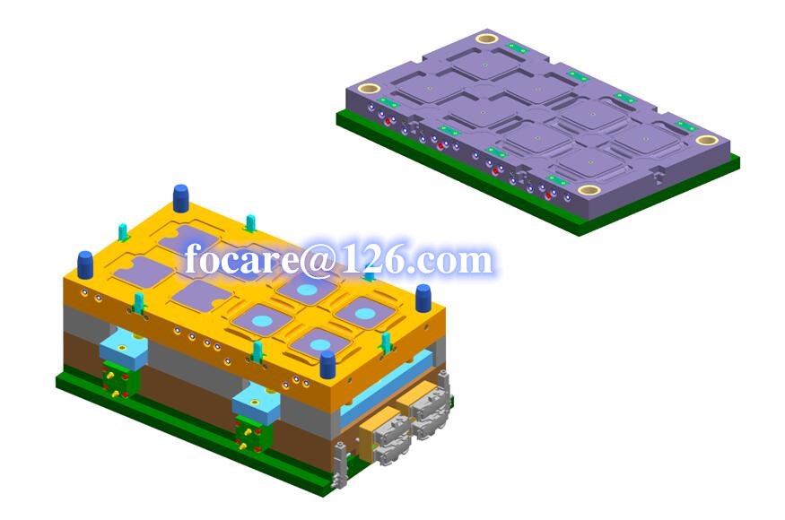 bi material airtight container lid mold