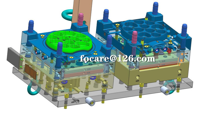 two color dog feeder bowl mold