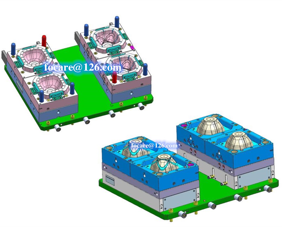 two color mixing bowl mold