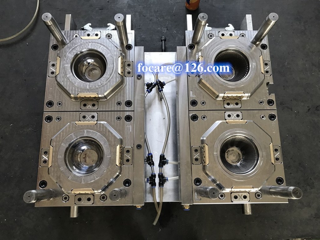 two tone weave pattern salad bowl mold