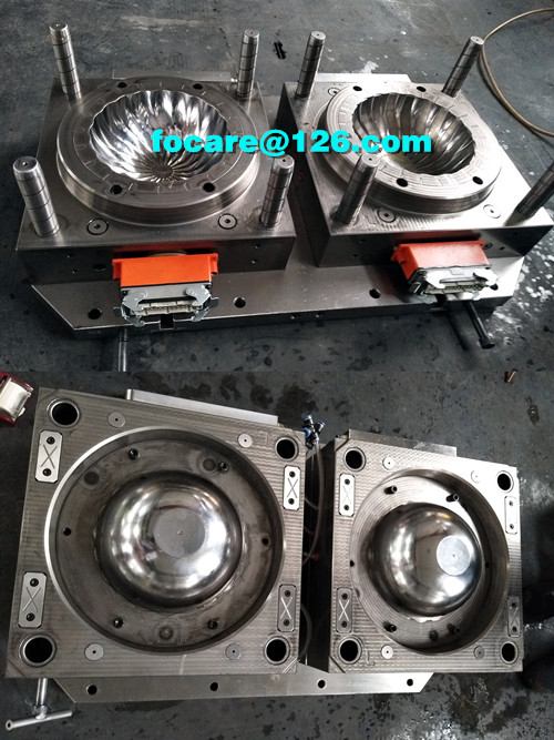 bi color salad mixing bowl two shot molding