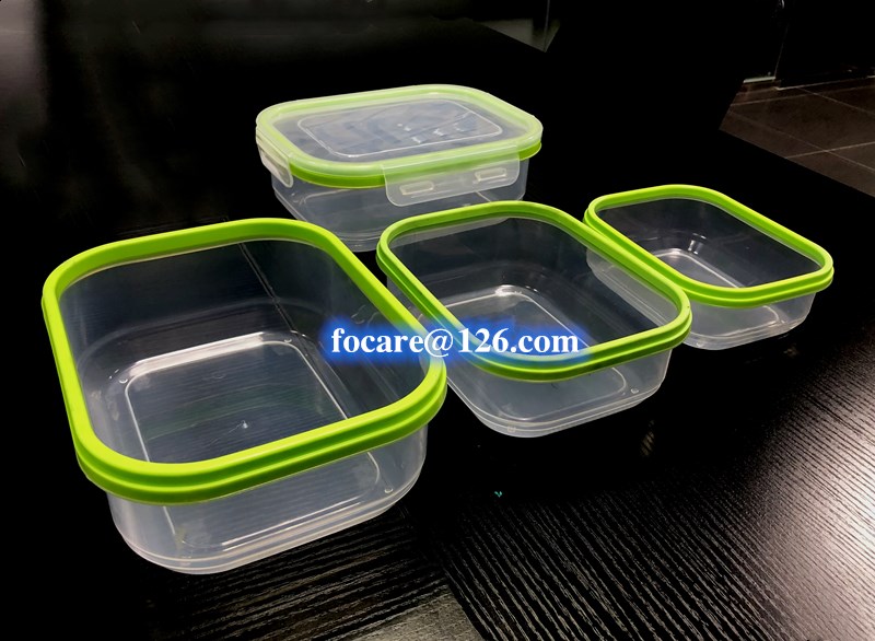 bi material lunch box two component mold