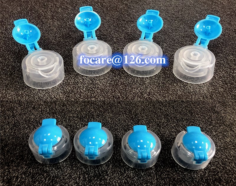 double color flip top cap rotary platen mold