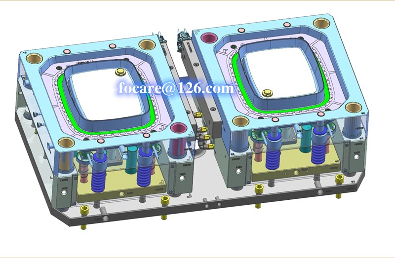 multi material collapsible dish drainer rack two shot mold