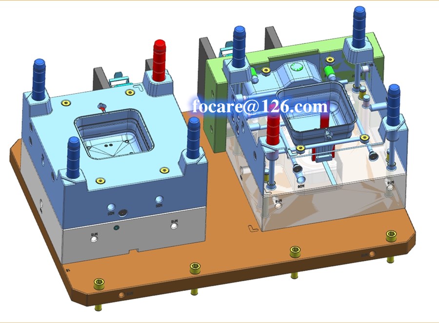 silicone collapsible lunch box container bi material injection mold