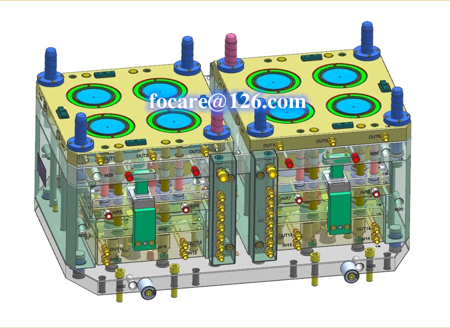 two color cosmetic screw cap mold