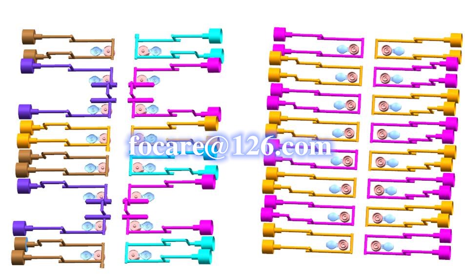 two color flip top cap design