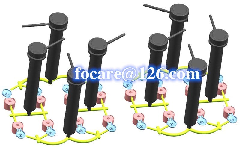 two color flip top cap hot runner mold design
