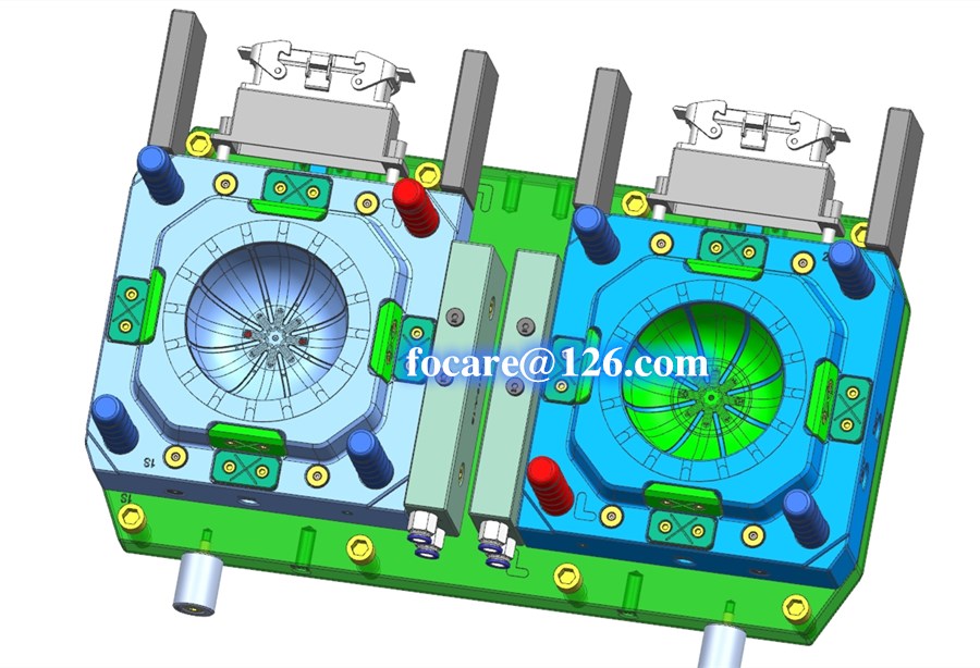two color salad mixing bowl mold