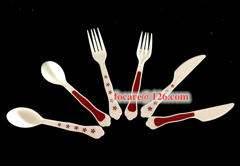 two color spoon fork knife mold