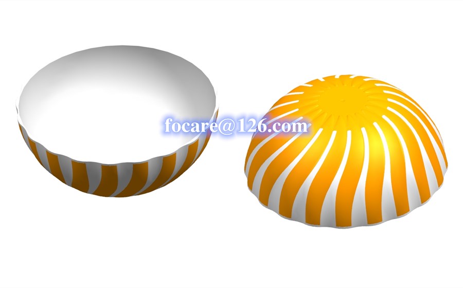 two color sunflower salad serving mixing bowl mold