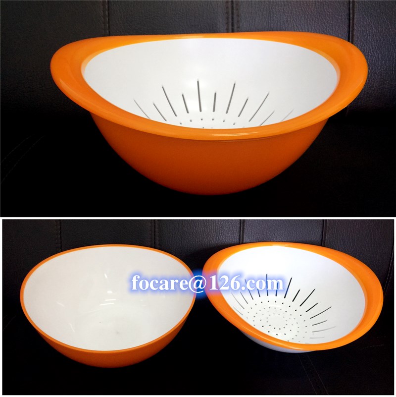 two color salad sieve stainer dainer colander basket mold