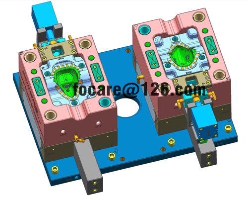2 component nose cup gas mask mold design