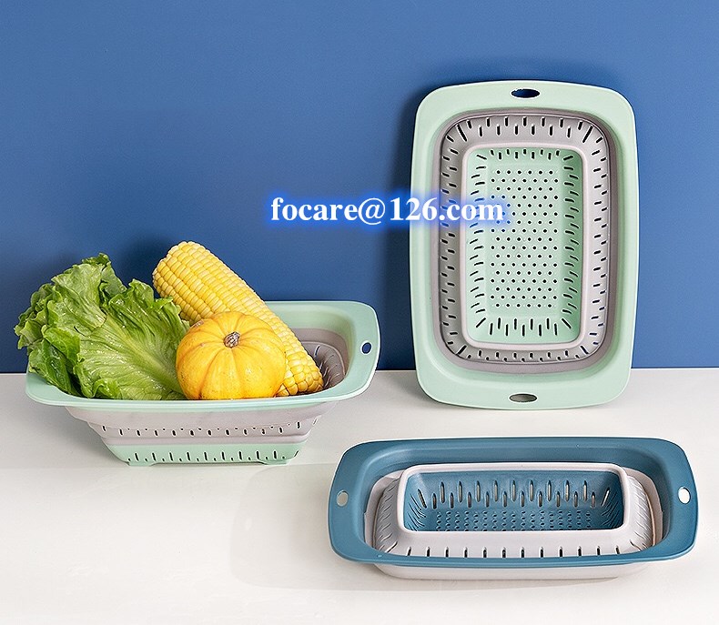 two component collapsible square colander strainer drainer 2k injection molding