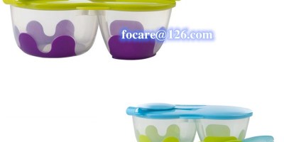 two shot bi material baby feeding bowl injection molding