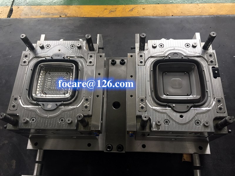 two shot silicone collapsible square colander strainer drainer injection mold