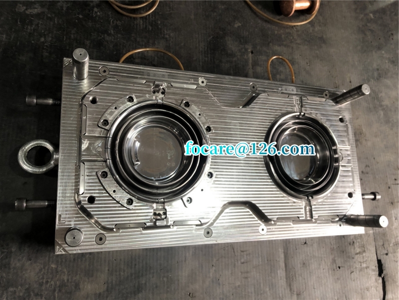 two shot collapsible bucket mold 2k folding pail mold