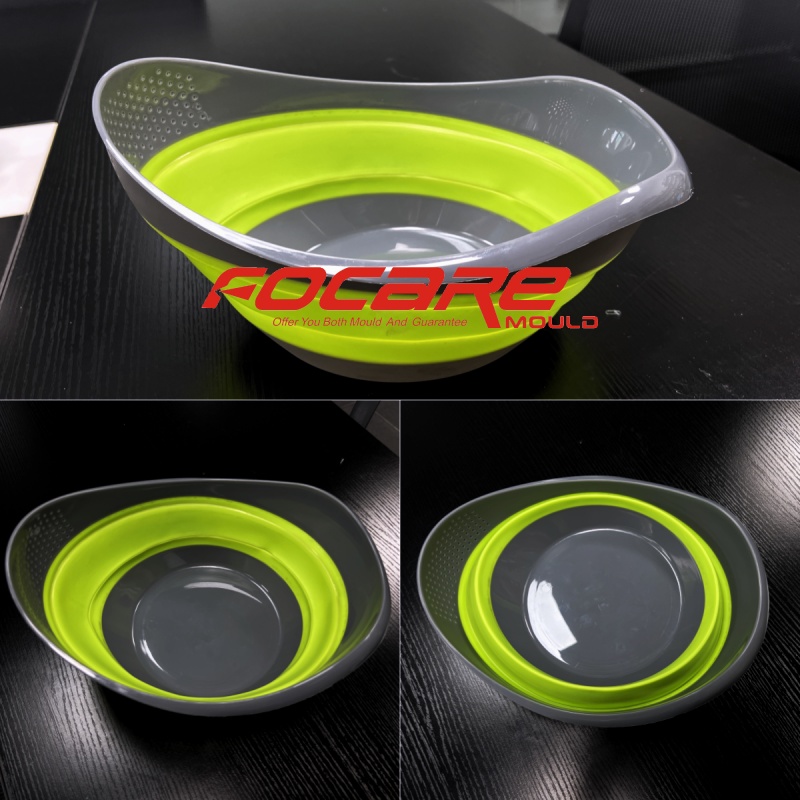 2K collapsible colander mold