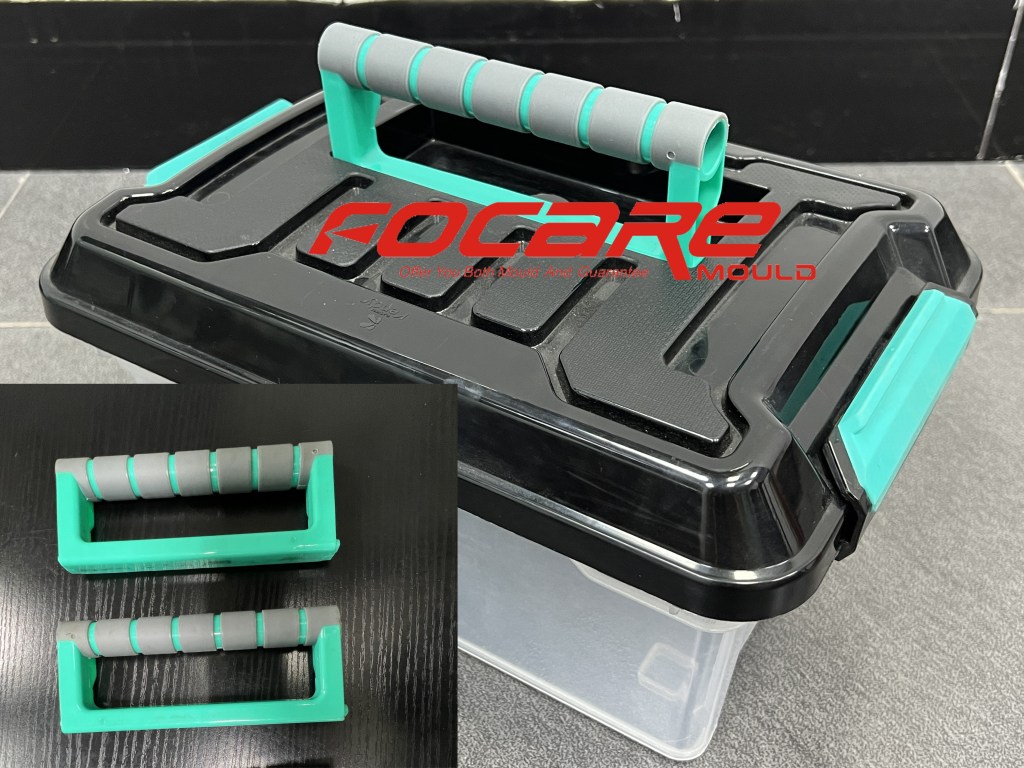 2k tool container handle mold