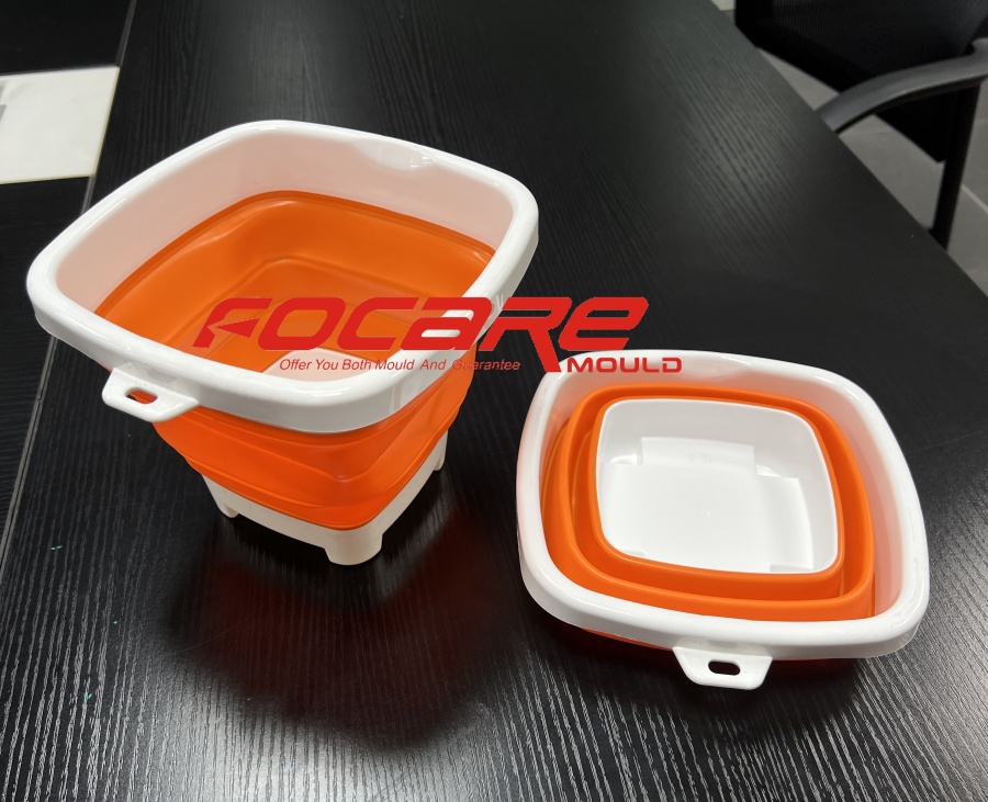 two component collapsible beach bucket mold