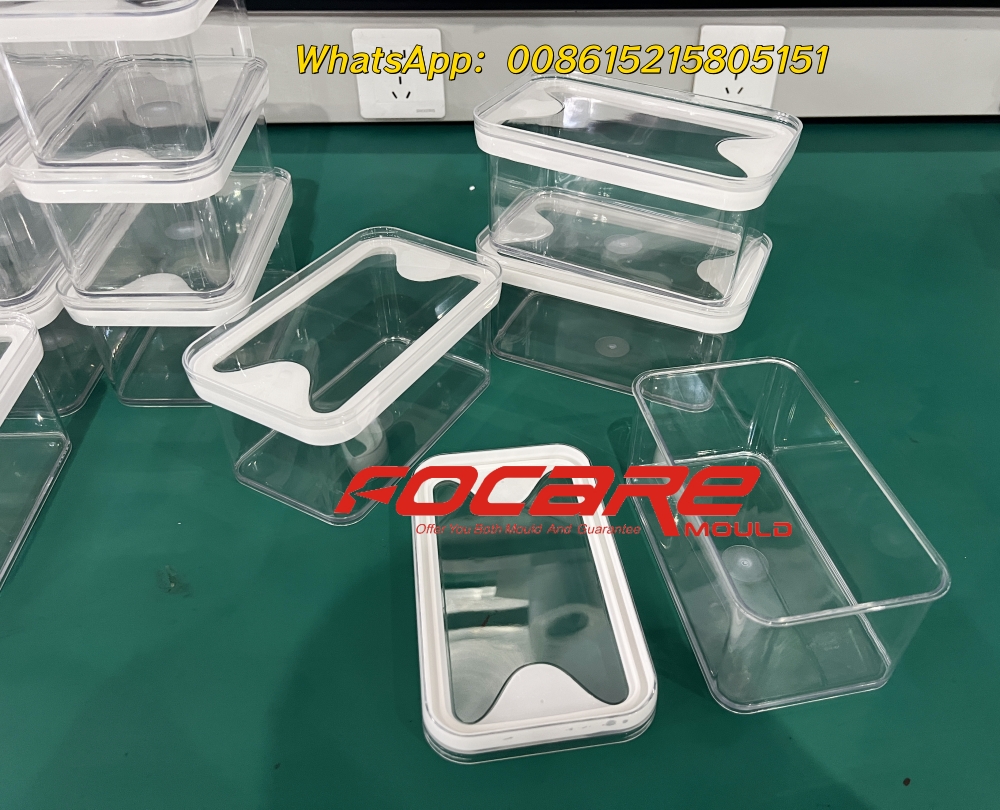 PET transparent storage box&lid 2k&nbsp;mold