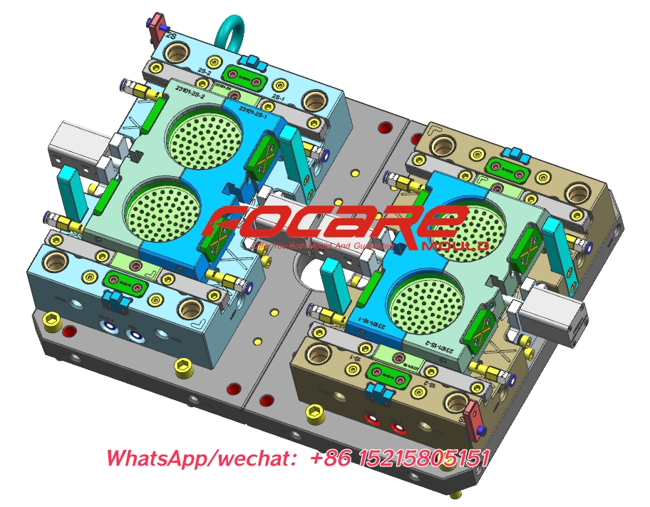 plastic shower head two component mold