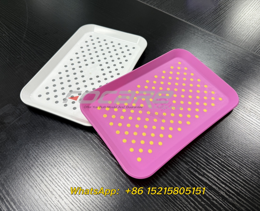 Two color anti-slip serving plate mold