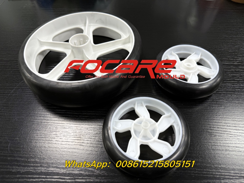 Two component plastic baby stroller wheels injection&nbsp;mold